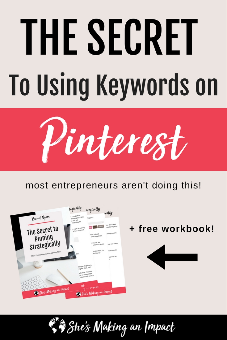 how to use keywords on pinterest