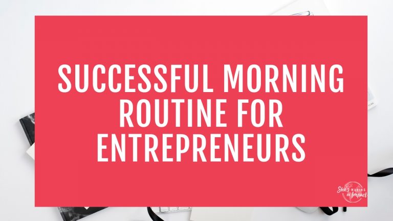 Are you an entrepreneur and want to learn how to create a successful morning routine? Having a morning routine is going to help you with your productivity, I find I get my BEST ideas in the morning! Want to learn my successful morning routine with key tips that you can implement into your lifestyle ASAP? Repin and grab my free cheat sheet to get more leads w/ Pinterest! #shesmakinganimpact #morningroutine #entrepreneur #entrepreneurtips #blogging #bloggingtips